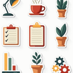 Work & Productivity - Sticker Sheet v10